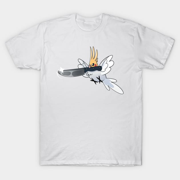 Cockatiel has had enough (white) T-Shirt by placidplaguerat